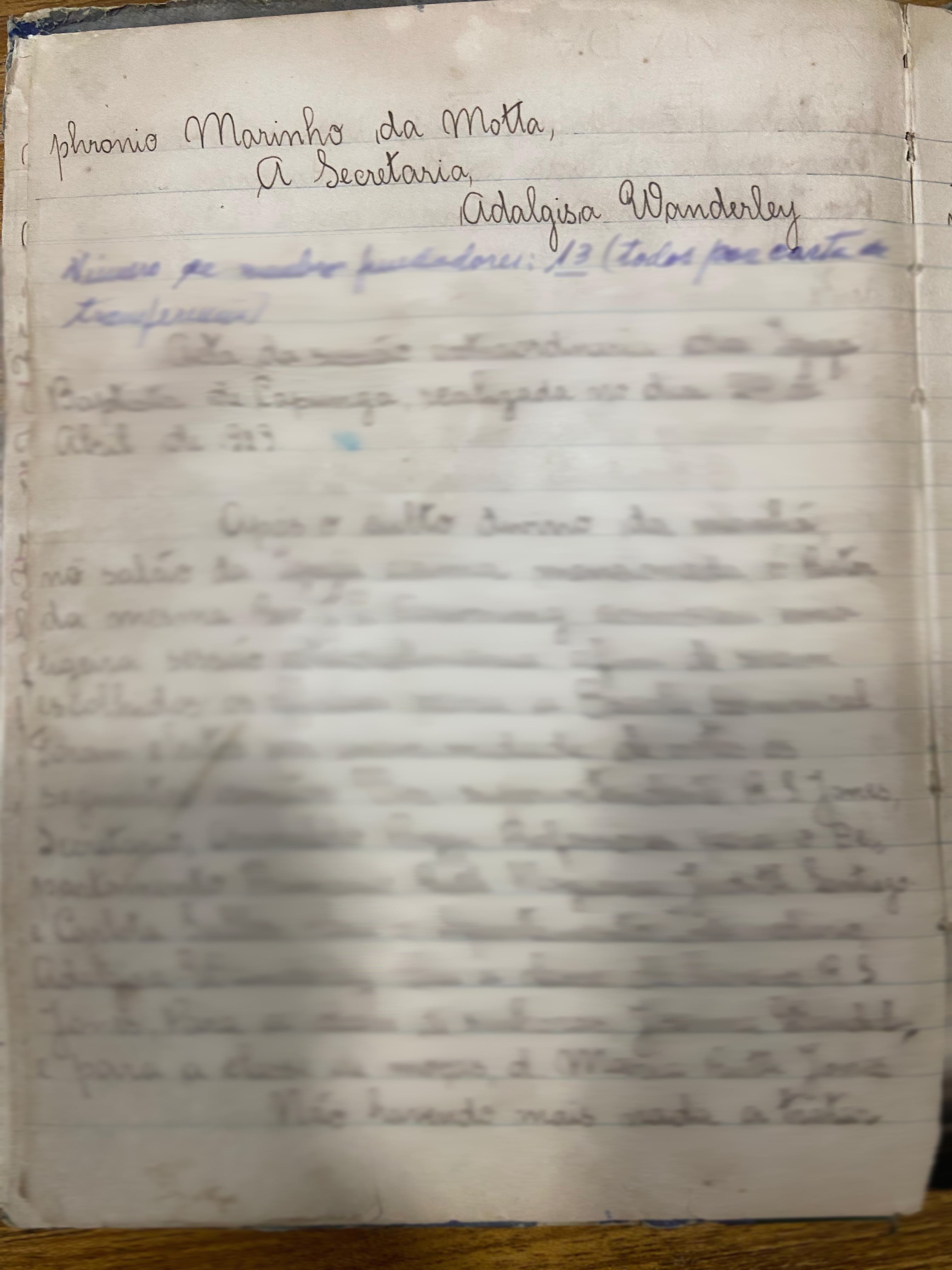 Igreja Batista da Capunga - Ata de Organização - 1923